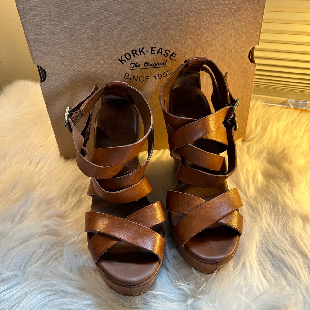 Kork-Ease Hailey Platform Wedge size 9